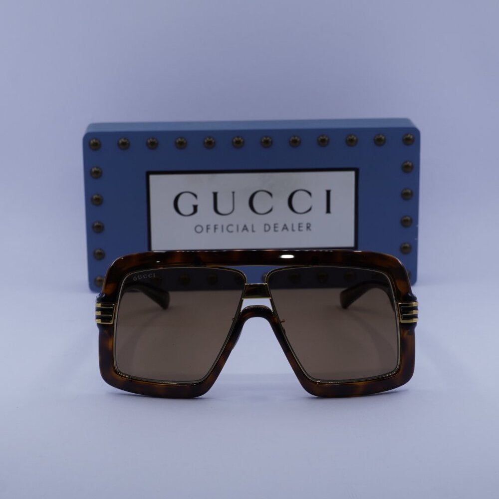 Gucci GG0900S 002 Aviator Sunglasses - Havana - Picture 2 of 11
